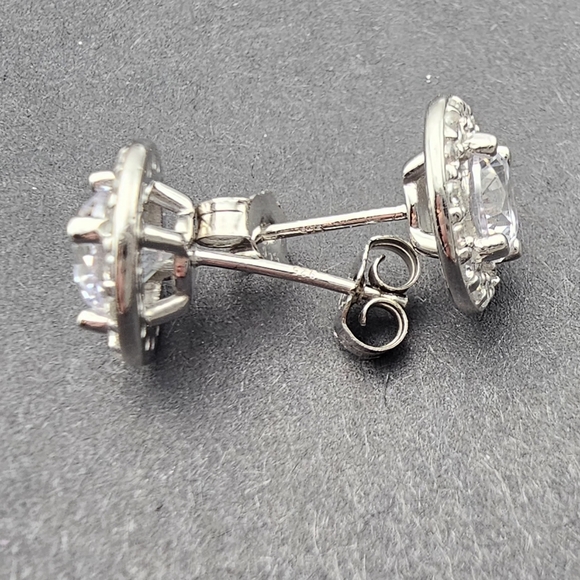 Sterling silver Cubic Zirconia Earrings - Picture 3 of 5